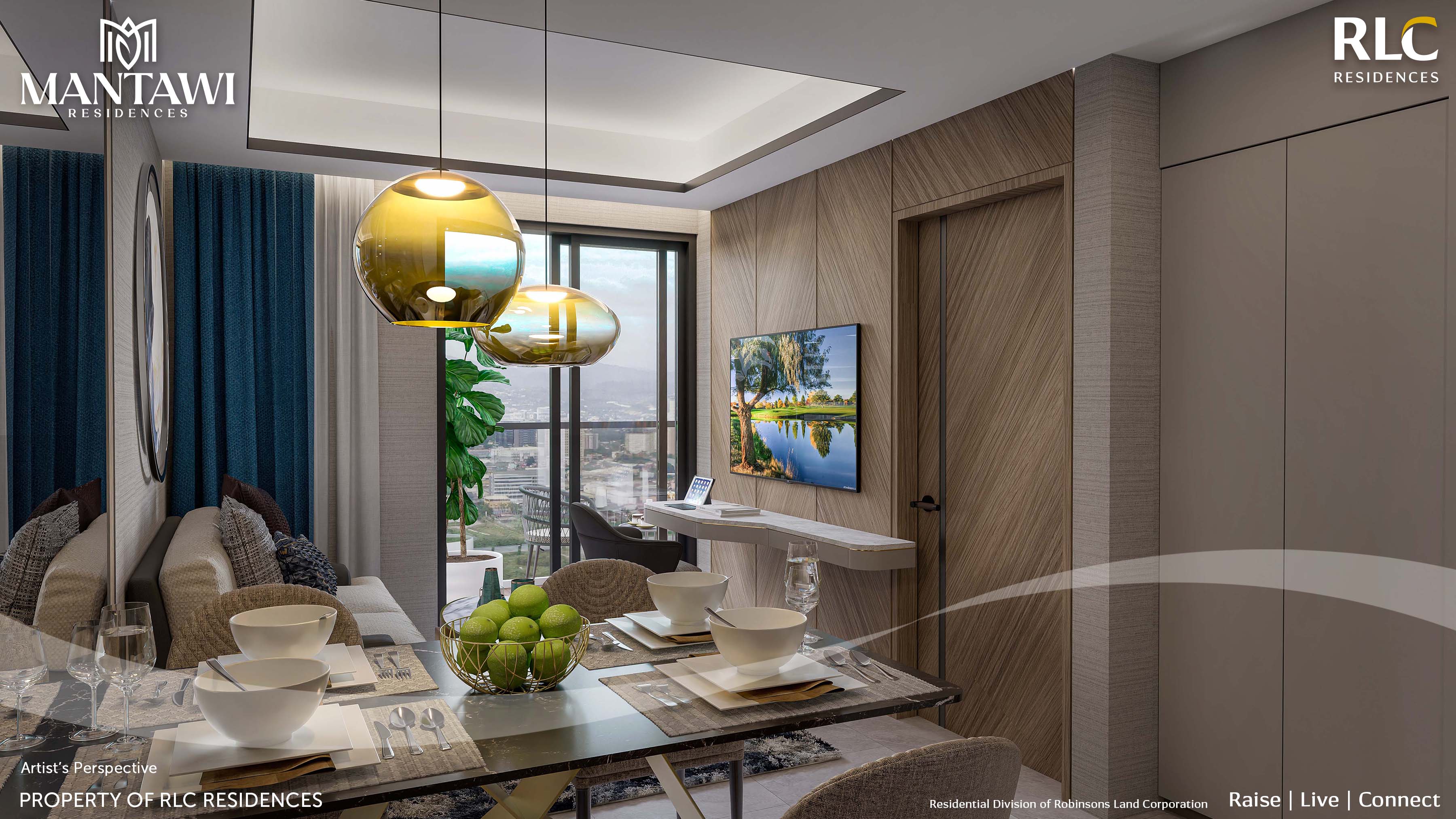 Mantawi Residences - 1BR_Liv+Din+Kit1