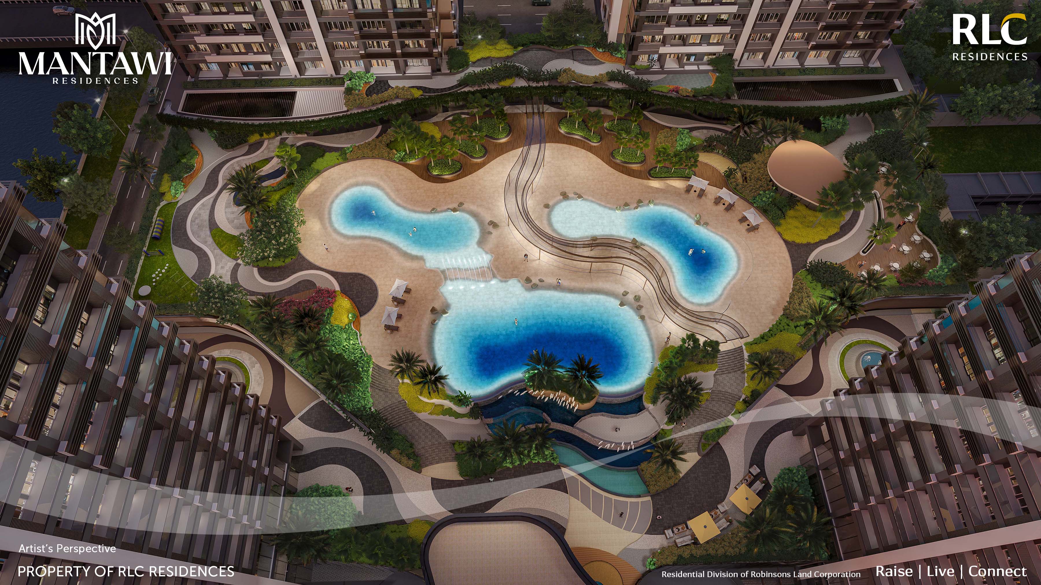 Mantawi Residences - Amenity Formation_Dusk