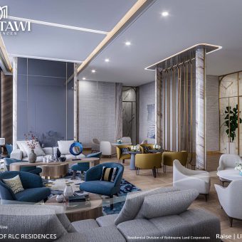 Mantawi Residences - Library and Residential Lounge