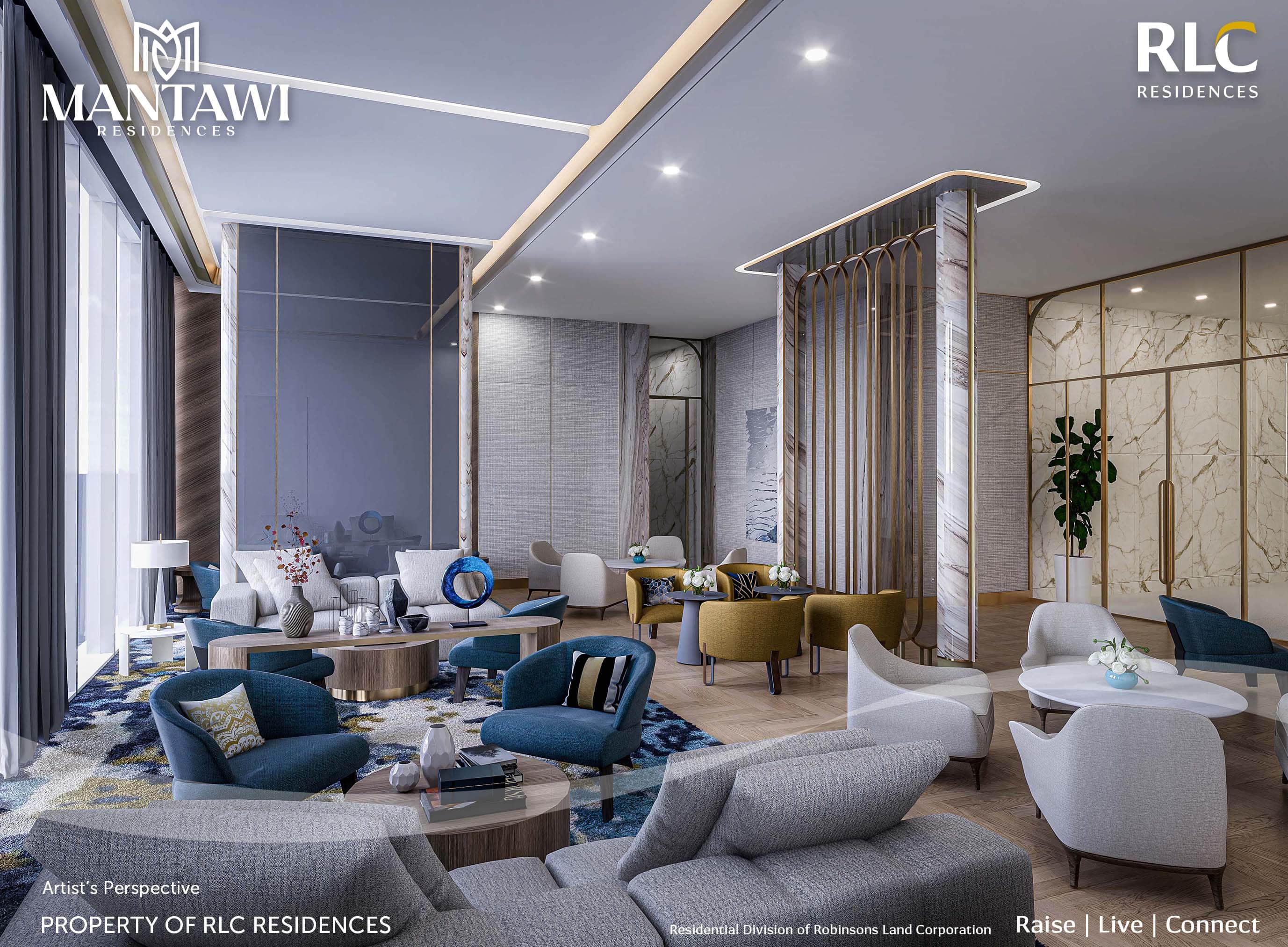 Mantawi Residences - Library and Residential Lounge